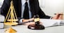 gavel and sound block of justice law and lawyer working on wooden desk background