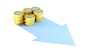 growing stack of coins for finance and banking concept, 3d rendering