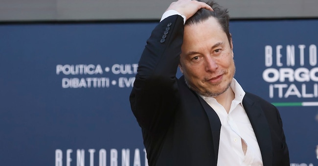 Elon Musk ospite alla festa di Fratelli d’Italia - LaPresse