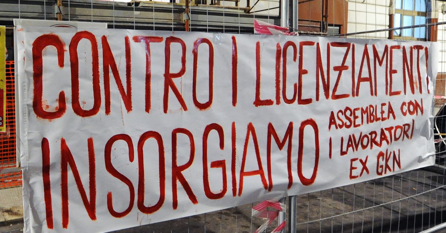 Vertenza Gkn, lettere di licenziamento agli ultimi 121 lavoratori rimasti