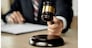 Justice and Law concept. lawyer working at courtroom, selective focus
