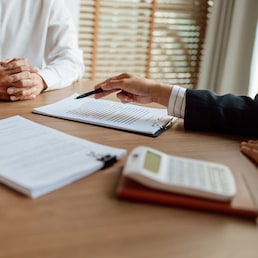Business people signing contract making deal with life insurance agent Concept for consultant health insurance life insurance savings plan