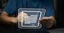 Online business contract Electronic signature, e-signing document digital cyber network.