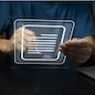 Online business contract Electronic signature, e-signing document digital cyber network.