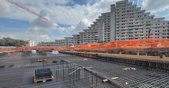 Il cantiere a Scampia