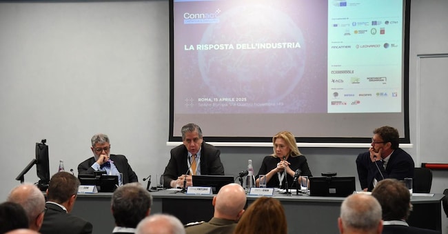 Un momento del convegno Connact Defence & Security 2025, dal titolo “Difesa comune europea: finanziamenti e integrazione industriale”. 