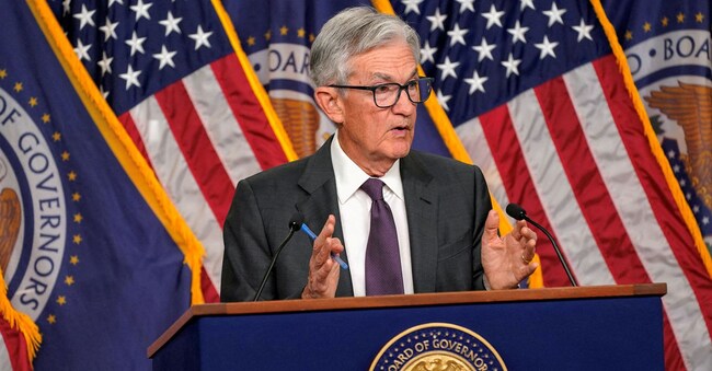 Il presidente della Fed Jerome Powell 
