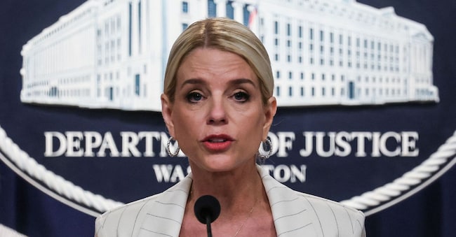 Il procuratore generale degli USA, Pam Bondi. April 16, 2025. REUTERS/Leah Millis