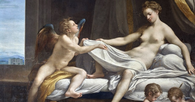 Nella Sala dei Cavalli. Antonio Allegri, detto Correggio, «Danae», 1530-1531, Roma, Galleria Borghese
