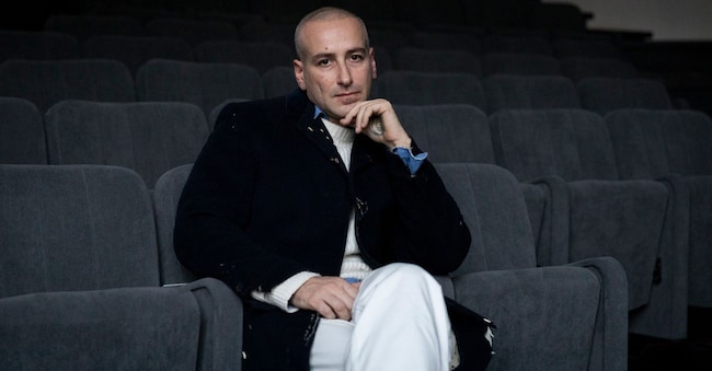 Il designer Francesco Risso alla scuola di moda fiorentina Polimoda, di cui è alumnus. ©Serena Gallorini