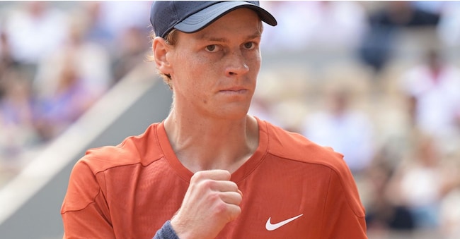 Jannik Sinner durante l’edizione 2024 del Roland Garros (Bertrand Guat/Afp)