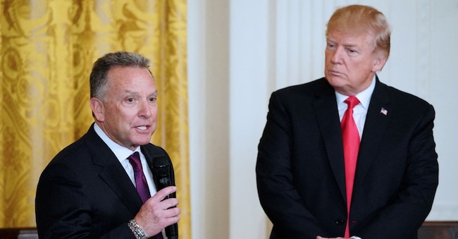 Steve Witkoff e Donald Trump alla Casa Bianca a Washington - foto d’archivio (Mandel Ngan / Afp)