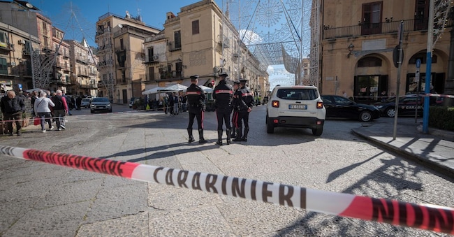 Il luogo della sparatoria a Monreale. (ANSA/IGOR PETYX)