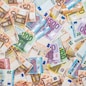 background of all euro bills for dwsing