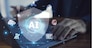 Businessman integrates AI technology for security management to safeguard business operations and ensure data integrity.