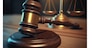 Judge gavel and Scales of Justice in the Court Hall created by generative AI