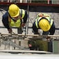 RIQUALIFICAZIONE CASE ALER CON I BONUS STATALI PALAZZO EDILIZIA ABITATIVA CASA POPOLARE POPOLARI OPERAIO EDILE CASCO ELMETTO SICUREZZA SUL LAVORO CASCHI ELMETTI OPERAI EDILI