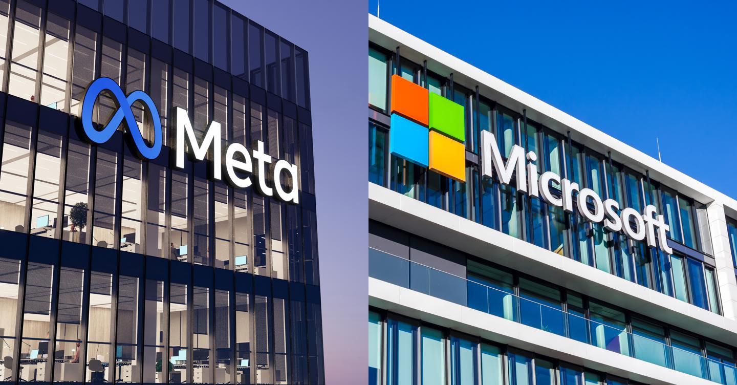 Meta e Microsoft, stime battute nel primo trimestre grazie a Ia e cloud
