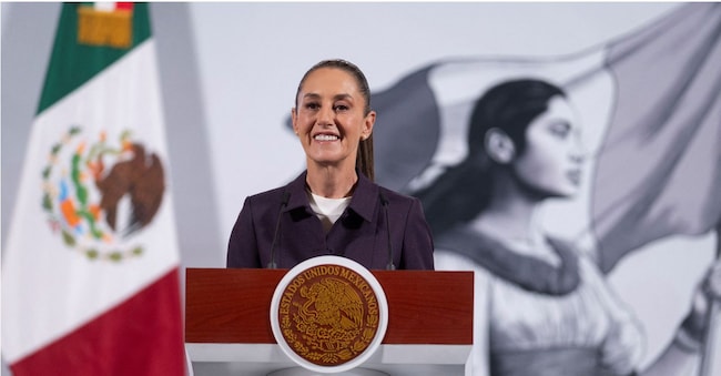 Claudia Sheinbaum a Mexico City il 27 marzo  2025