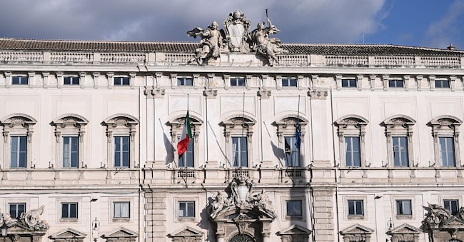 Palazzo della Consulta sede della Corte Costituzionale. (AGF)