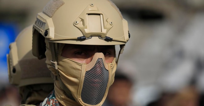 Soldati Houthi a Sana'a, Yemen EPA/YAHYA ARHAB