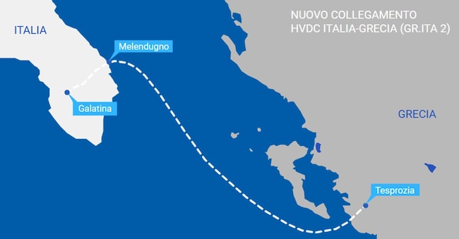Il nuovo collegamento tra Italia e Grecia 