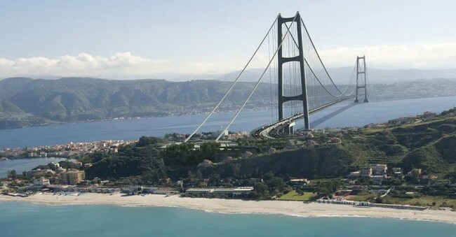 Progetto del Ponte sullo Stretto di Messina. (Imagoeconomica)