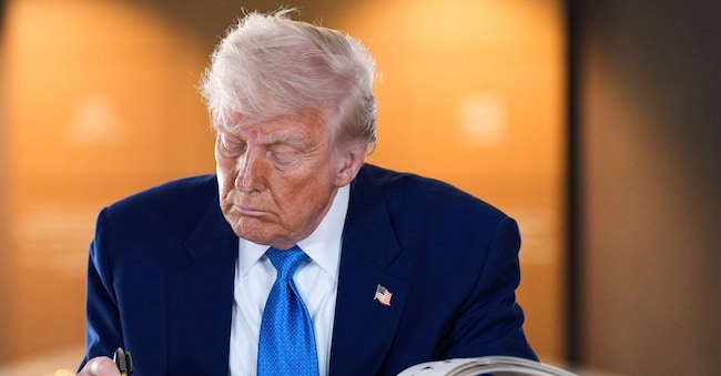 Il presidente Usa Donald Trump. (AP Photo/Alex Brandon)
