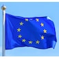 European Union flag waving in the wind