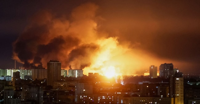 Gli attacchi dei droni russi su Kiev