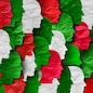 Green White And Red National Citizen concept representing Italian Iranian Hungarian Lebanese and Bulgarian colors as people of Italy Iran Hungary Lebanon and Bulgaria citizenship.