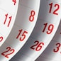 Close Up of Calendar Pages