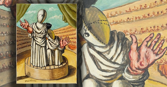 Giorgio de Chirico, La commedia e la tragedia. (Asta Sotheby’s)