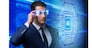 Artificial intelligence concept with businessman
