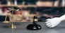 Future innovative concept of efficient and fair justice system with closeup robotic hand holding gavel as artificial intelligence in transparent judicial proceedings by an AI judge. Equilibrium