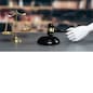 Future innovative concept of efficient and fair justice system with closeup robotic hand holding gavel as artificial intelligence in transparent judicial proceedings by an AI judge. Equilibrium