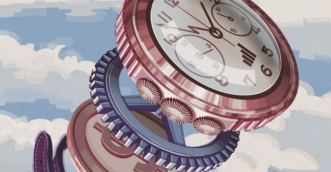 L’illustrazione di Marianna Luberto per la cover dello Speciale Orologi del Sole 24 Ore