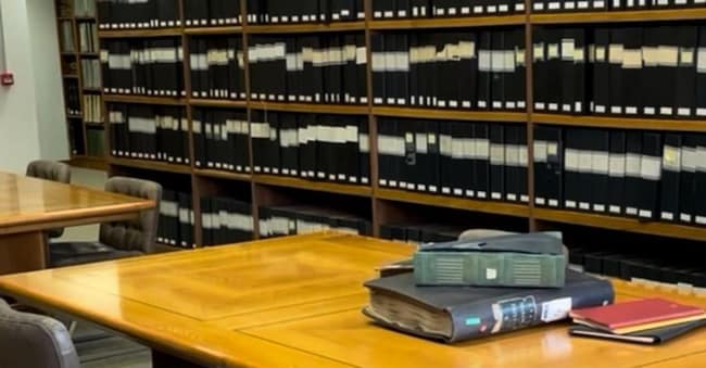 Gli interni dell’archivio Mantero 1902