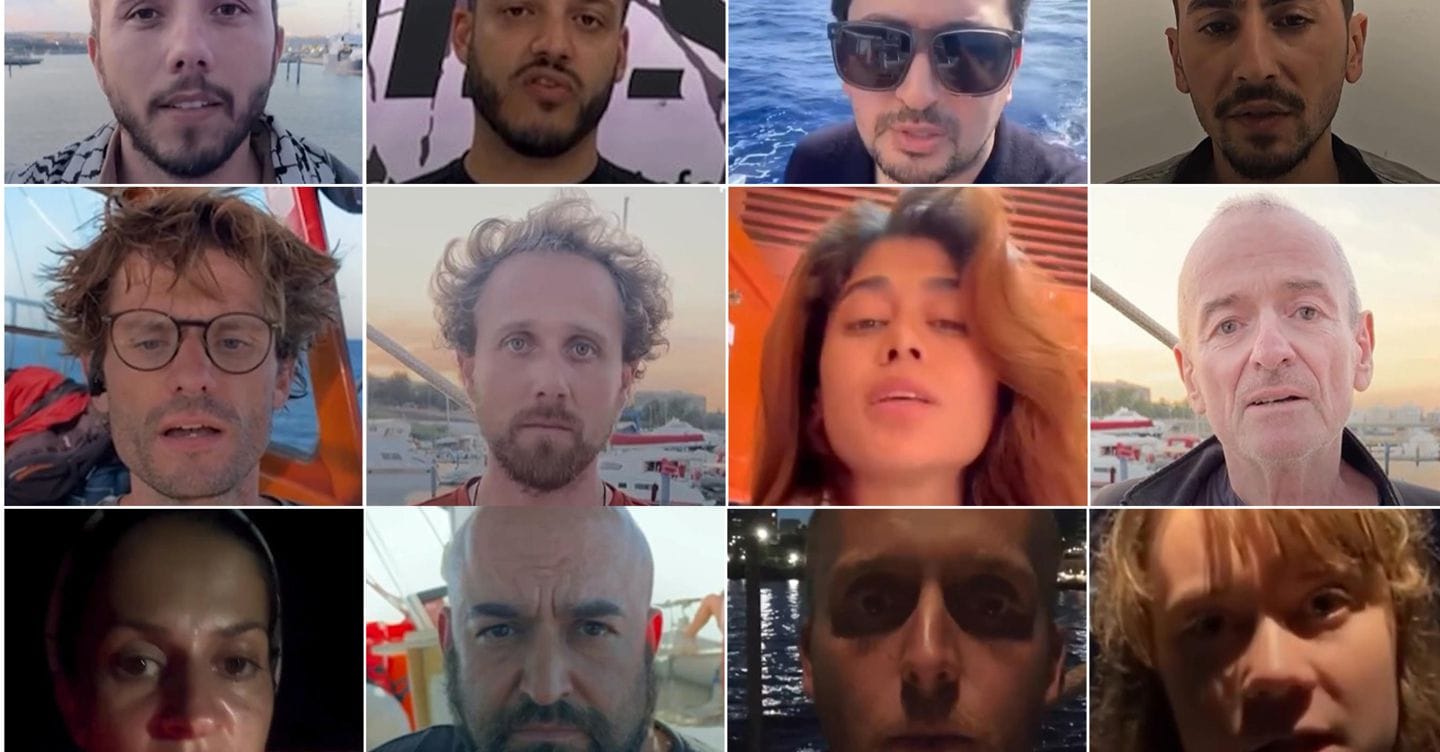 Israele: i 12 attivisti della Freedom Flotilla all’aeroporto per il rimpatrio. Tra loro Greta Thunberg