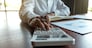 Businessmen calculate investment expansion business, saving money .finance concept .
