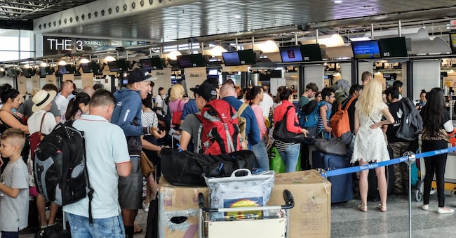 Aereporto di Malpensa. (LaPresse - Matteo Corner)