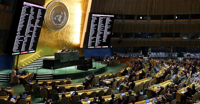 L’Assemblea Generale dell’Onu approva la risoluzione per il cessate il fuoco immediato a Gaza (AFP)