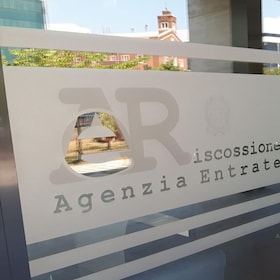 Una veduta esterna della sede centrale dell'Agenzia delle entrate-Riscossione, Roma, 28 aprile 2022. ANSA/ UFFICIO STAMPA ++HO - NO SALES EDITORIAL USE ONLY++