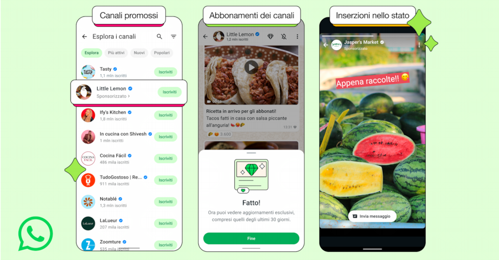 Arriva la pubblicità su WhatsApp: sarà nello “stato”