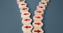 The chain of arrows is being disconnected. Concept of conflict. Division of business company. Splitting opinions on an issue. Rivalry, competition. Difficult relations, cooling of diplomatic relations