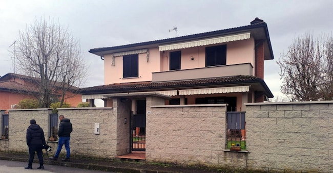 La villetta di Garlasco dove nel 2007 è stata uccisa Chiara Poggi, 12 marzo 2025. 
ANSA/ STEFANO ROTTIGNI