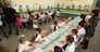 ISTITUTO COMPRESIVO UMBERTO  I  SAN NICOLA AVVIO DELLA MENSA SCOLASTICA A BARI  BAMBINI  BAMBINE   MENSA TAVOLI