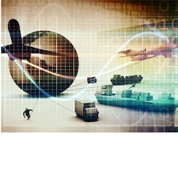 Supply Chain Management Industry Abstract Background Concept