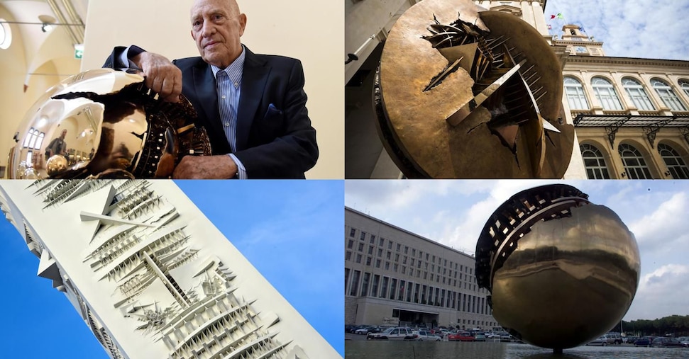 Arnaldo Pomodoro, addio allo scultore dagli inconfondibili squarci cuneiformi