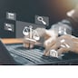 Legal advice online, labor law concept, layer or notary working for business company.